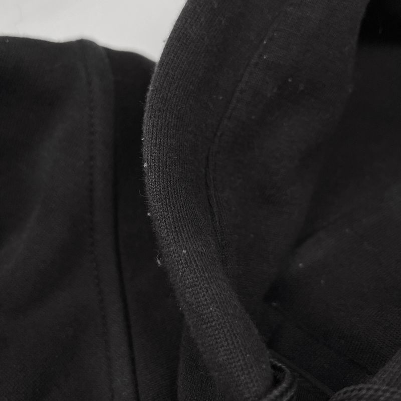 Prada Technical Cotton Hoodie Pullover Logo Top Hoodie Cotton Polyamide Black