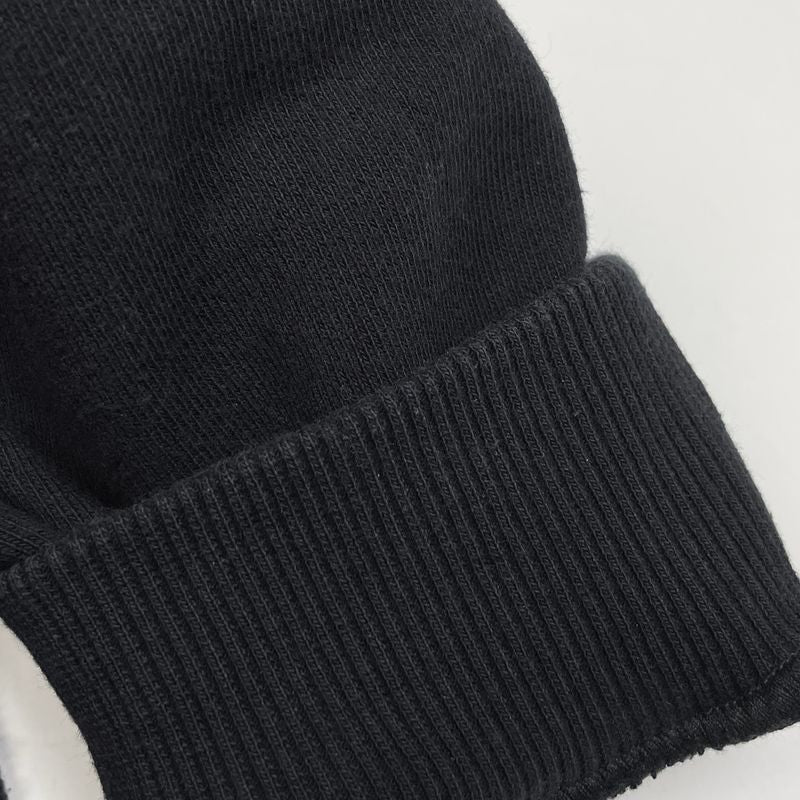 Celine Loose Hoodie Logo Pullover Cotton Fleece Top Hoodie Black Men's