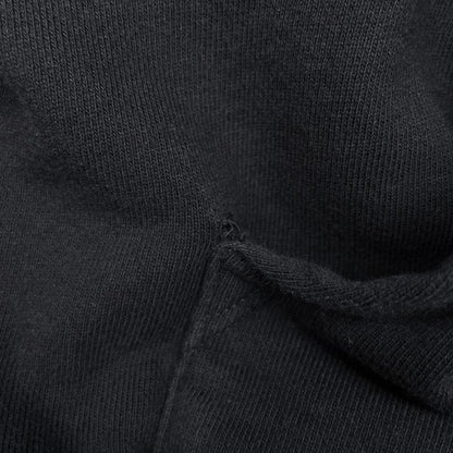 Celine Loose Hoodie Logo Pullover Cotton Fleece Top Hoodie Black Men's