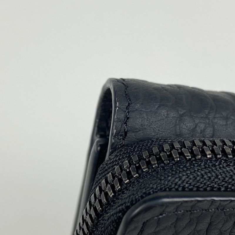 Louis Vuitton Portefeuille Pilot Monogram Trifold Wallet Taurillon Noir Black