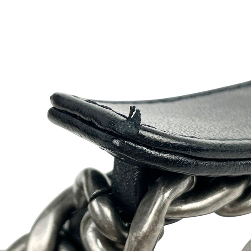 Chanel 19 Shoulder Bag Chain Handbag Coco Mark Shoulder Bag Leather Black