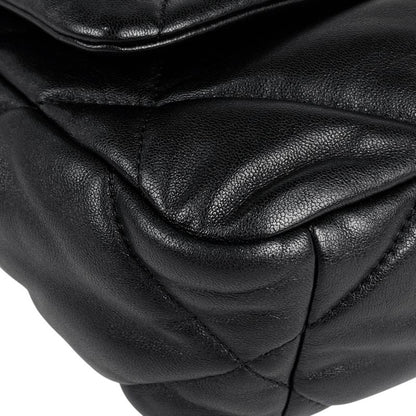 Chanel 19 Shoulder Bag Chain Handbag Coco Mark Shoulder Bag Leather Black