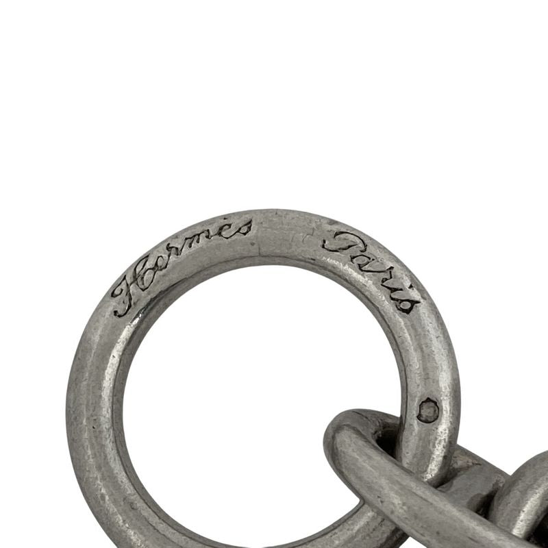 Hermes Chaine D'ancre PM 16frame Bracelet Metal Silver Ladies