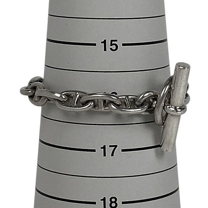 Hermes Chaine D'ancre PM 16frame Bracelet Metal Silver Ladies
