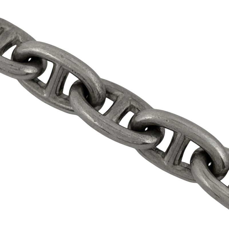 Hermes Chaine D'ancre PM 16frame Bracelet Metal Silver Ladies