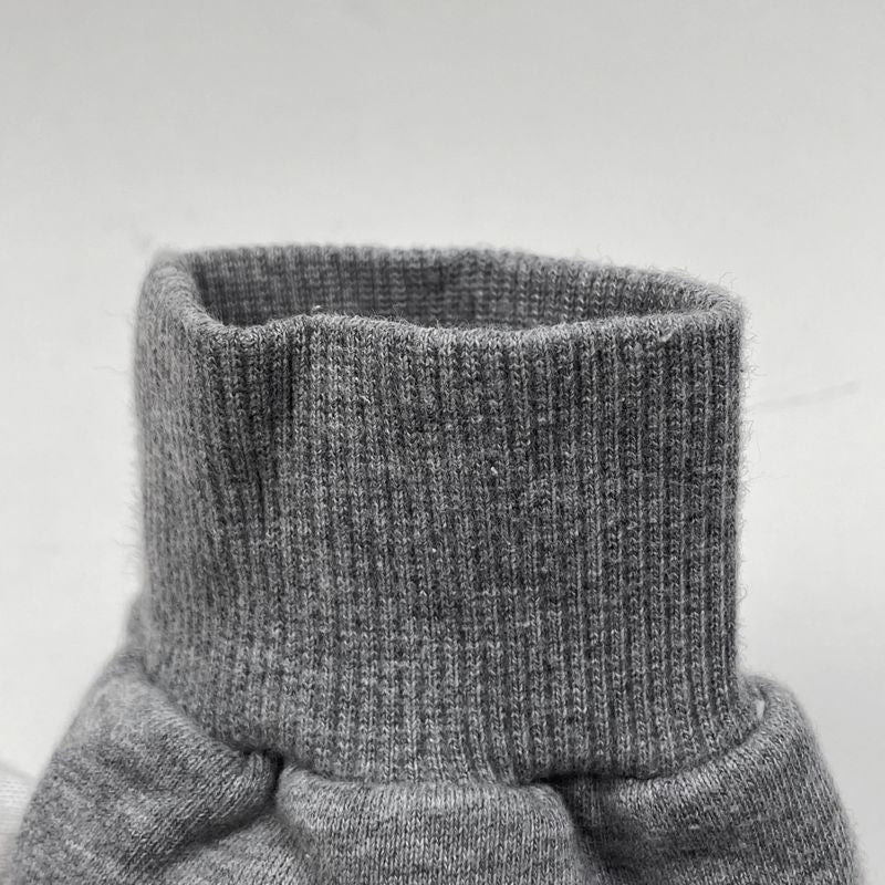 Celine Loose Hoodie Logo Pullover Cotton Fleece Top Hoodie Light Gray Women