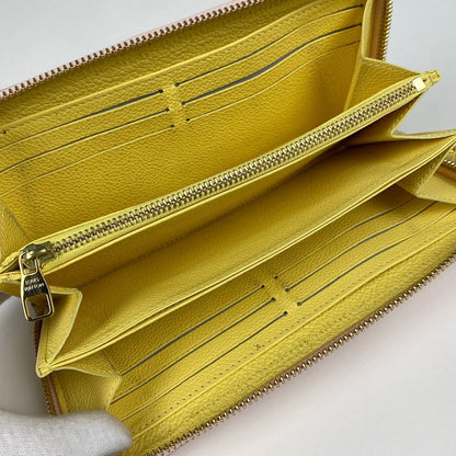 Louis Vuitton Zippy Wallet Round Zipper Long Wallet Monogram Empreinte Pink