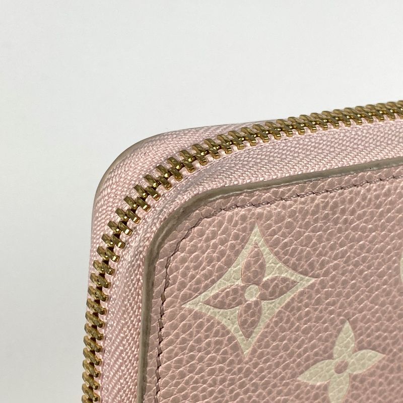 Louis Vuitton Zippy Wallet Round Zipper Long Wallet Monogram Empreinte Pink