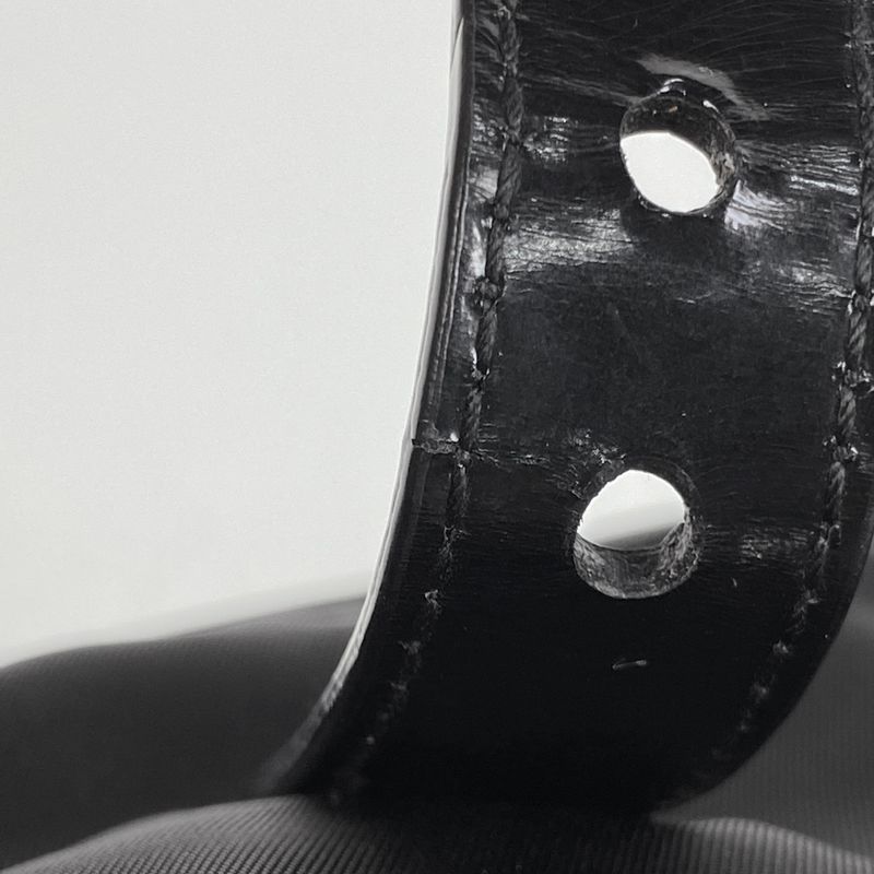 Prada Logo Plate Shoulder Bag Messenger Bag Shoulder Bag Nylon Nero (Black)