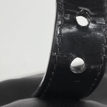 Prada Logo Plate Shoulder Bag Messenger Bag Shoulder Bag Nylon Nero (Black)