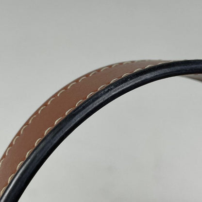 Celine Triomphe Pannier 2way Shoulder Bag Basket Bag Mini Handbag Raffia Beige