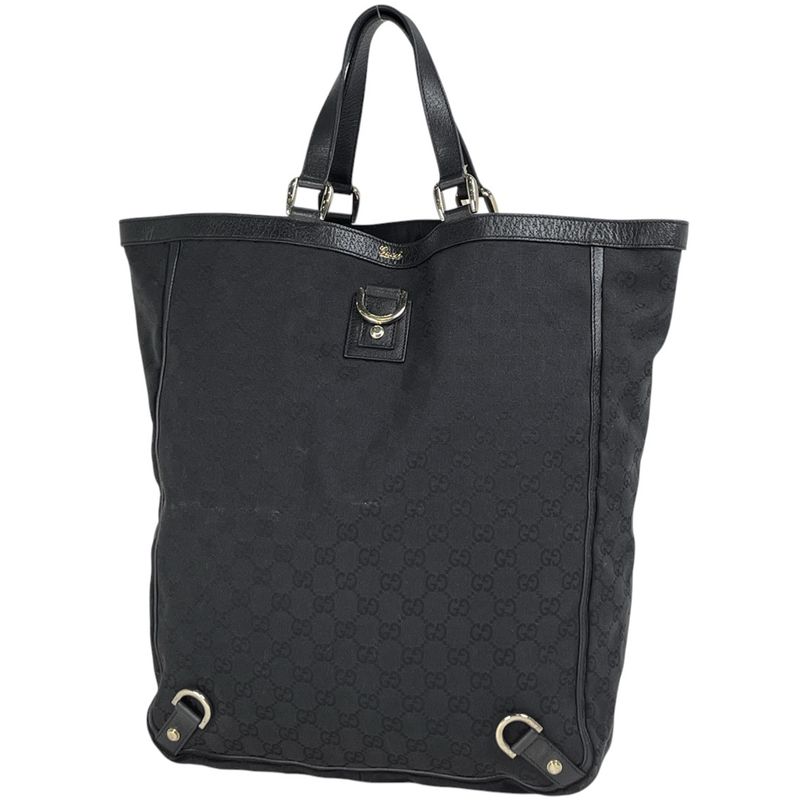 Gucci GG Pattern Tote Handbag Tote Bag GG Canvas Black Women