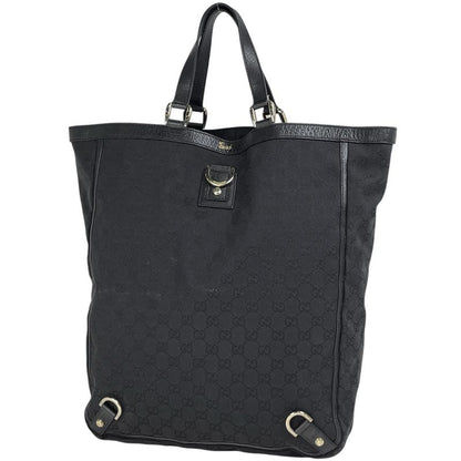 Gucci GG Pattern Tote Handbag Tote Bag GG Canvas Black Women