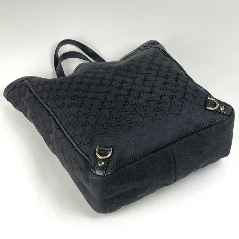 Gucci GG Pattern Tote Handbag Tote Bag GG Canvas Black Women