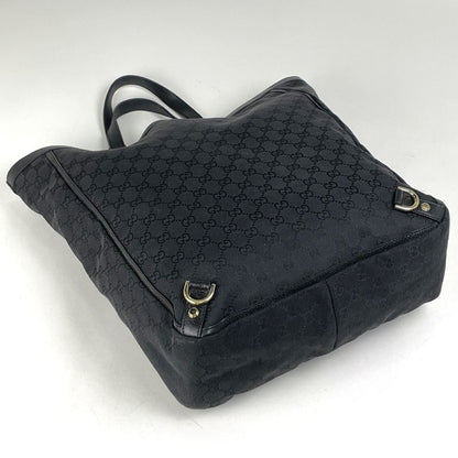 Gucci GG Pattern Tote Handbag Tote Bag GG Canvas Black Women