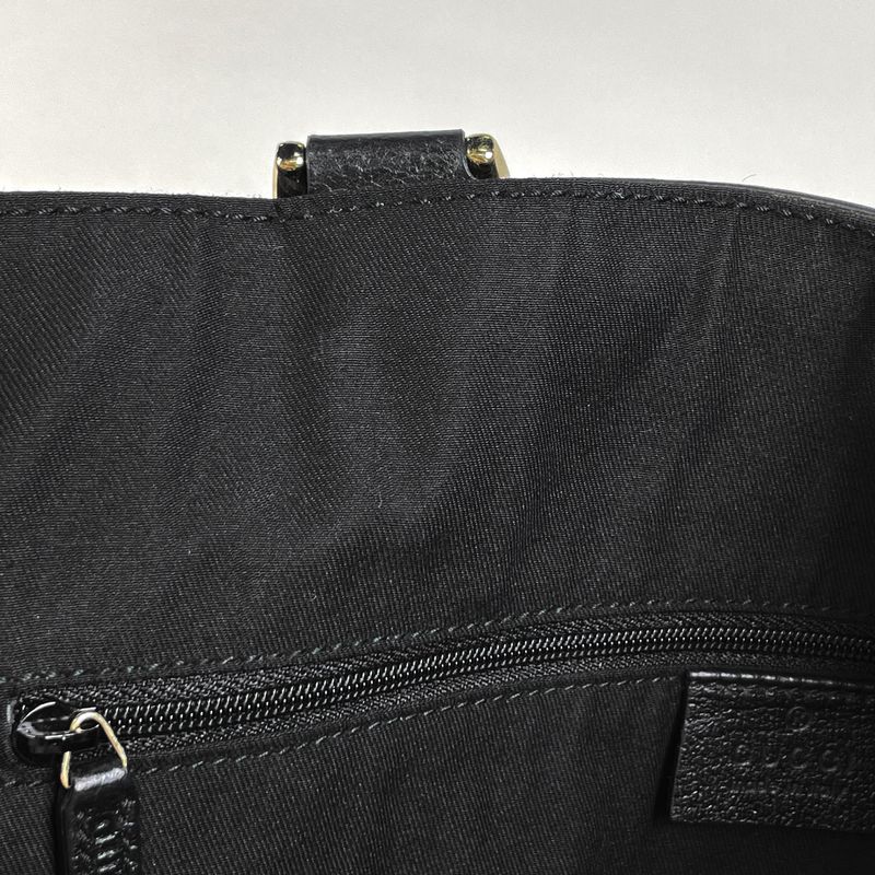 Gucci GG Pattern Tote Handbag Tote Bag GG Canvas Black Women
