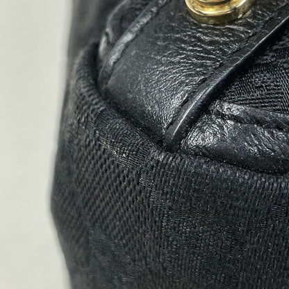 Gucci GG Pattern Tote Handbag Tote Bag GG Canvas Black Women