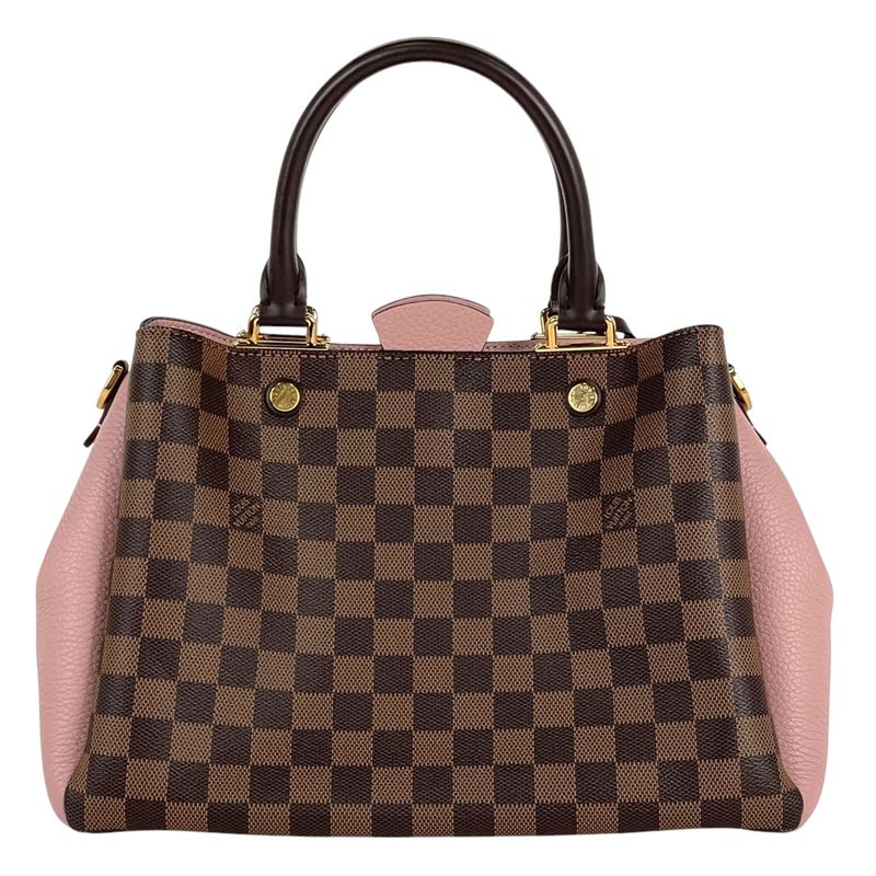 Louis Vuitton Brittany 2way Shoulder Bag Handbag Damier Brown Magnolia (Pink)
