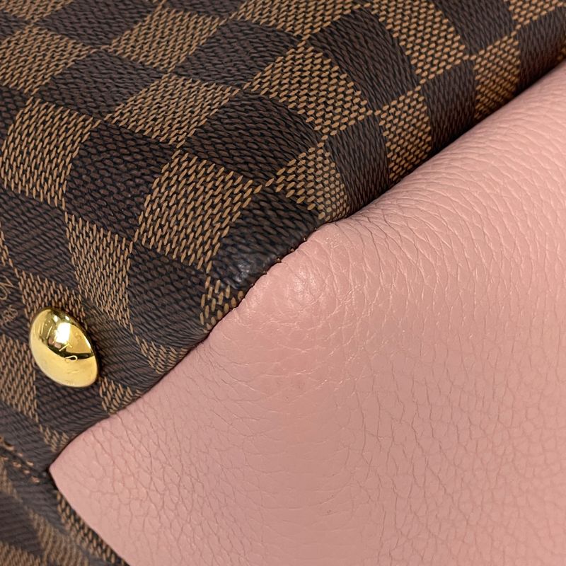 Louis Vuitton Brittany 2way Shoulder Bag Handbag Damier Brown Magnolia (Pink)