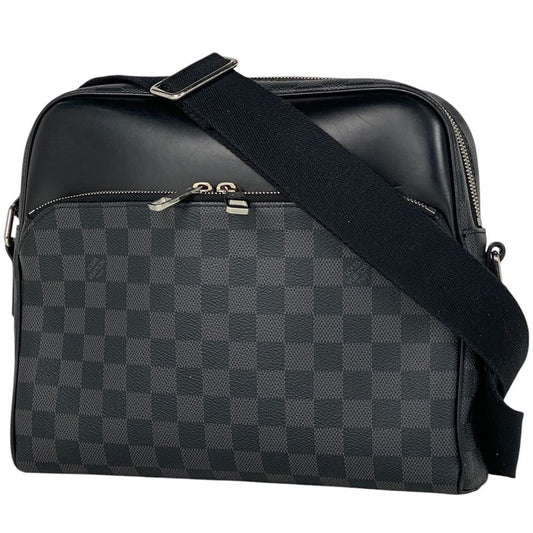 Louis Vuitton Dayton PM Messenger Bag Shoulder Bag Damier Graphite Noir Black