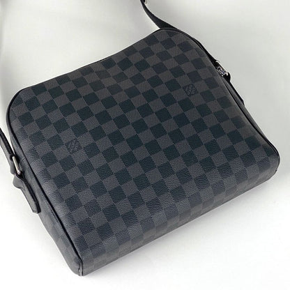 Louis Vuitton Dayton PM Messenger Bag Shoulder Bag Damier Graphite Noir Black