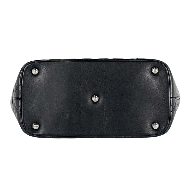 Chanel Cambon Line Large Tote Bag Coco Mark Shoulder Bag Tote Leather Black