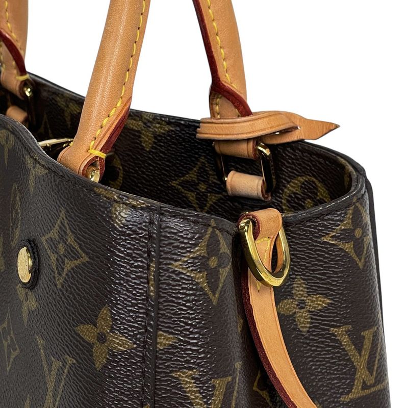 Louis Vuitton Montaigne BB Shoulder Bag 2way Handbag Monogram Brown M41055 Women
