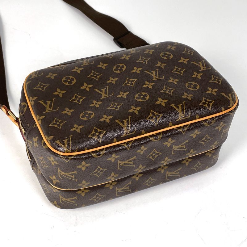 Louis Vuitton Reporter PM Crossbody Shoulder Bag Monogram Brown M45254 Women