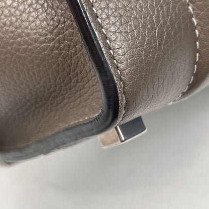 Celine Luggage Micro Shopper Tote Handbag Leather Glaze Women's