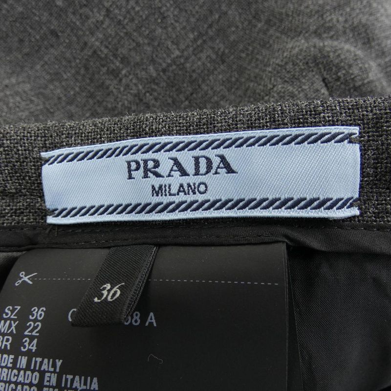 Prada Pleated Rush Stitch P147ze SOOO 17N1 Skirt