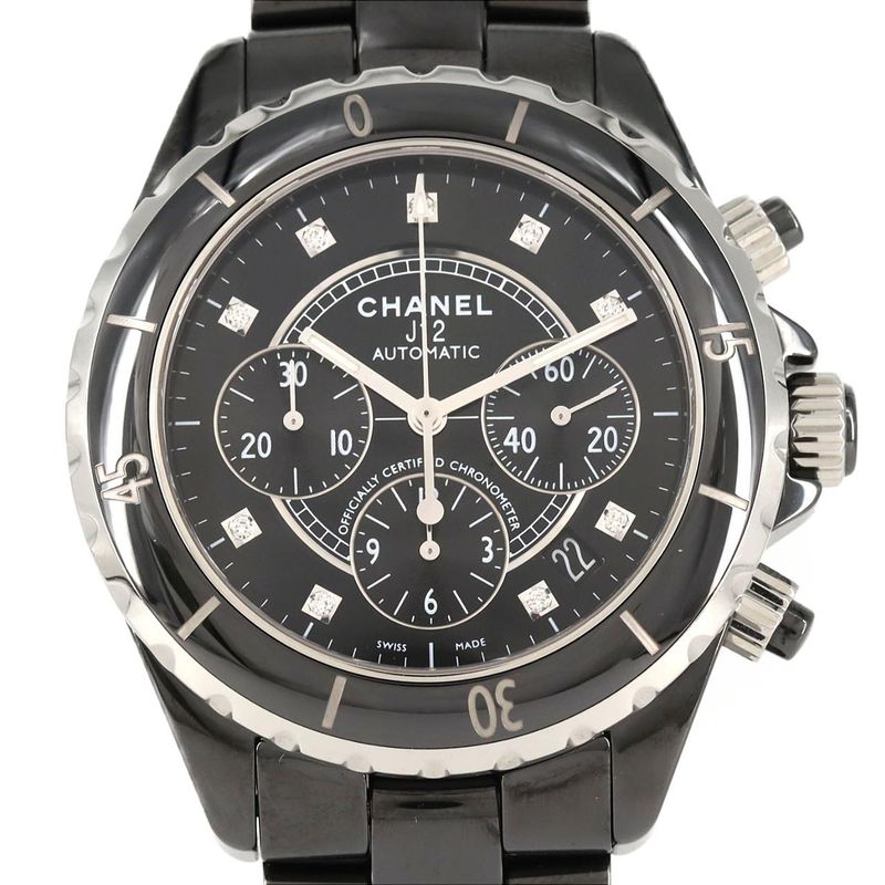 Chanel J12 Chronograph Ceramic 9P H2419 Ceramic Automatic