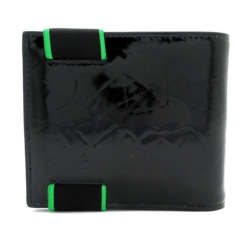Bottega Veneta Billfold Excellent Condition - 701269 Black And Green Bifold