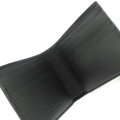 Bottega Veneta Billfold Excellent Condition - 701269 Black And Green Bifold
