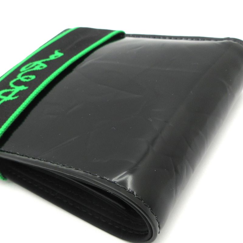 Bottega Veneta Billfold Excellent Condition - 701269 Black And Green Bifold