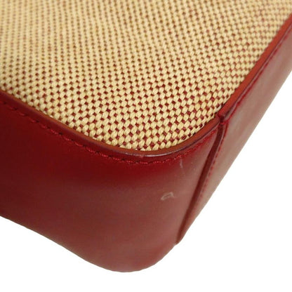 Prada Tote Bag - Beige And Red Mini Bag Leather