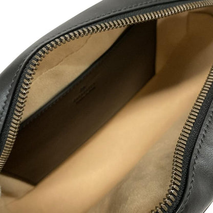 Gucci Shoulder Bag Excellent Condition Ggmarmont 447632 Black Chain Shoulder