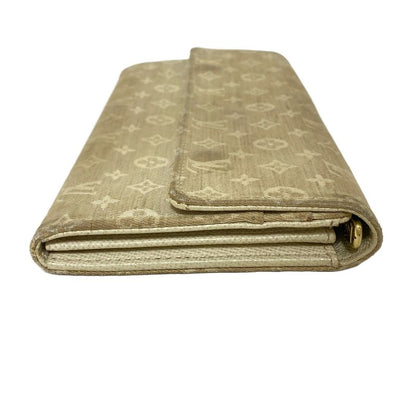 Louis Vuitton Long Wallet Monogram Mini Lin Pochette Porte Monet Carte Cles Di