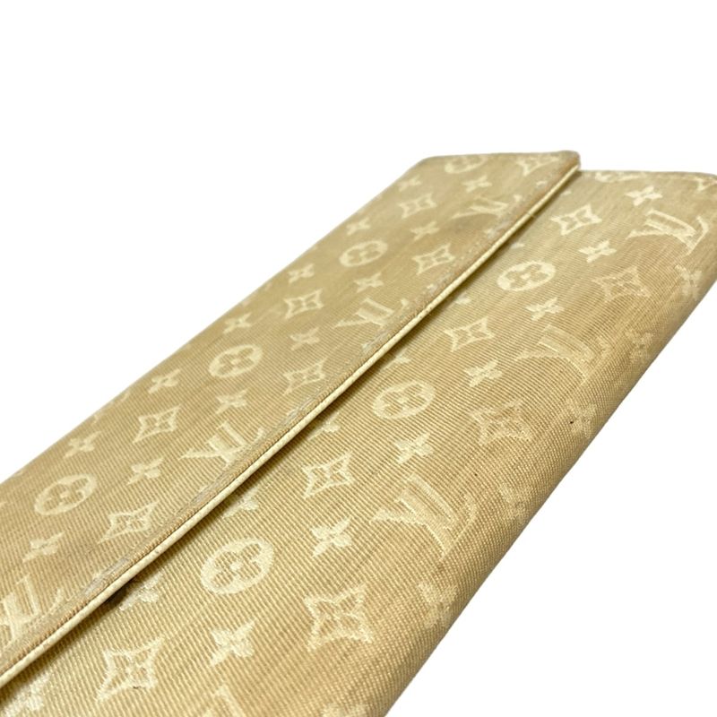 Louis Vuitton Long Wallet Monogram Mini Lin Pochette Porte Monet Carte Cles Di