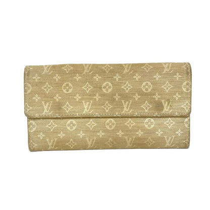Louis Vuitton Long Wallet Monogram Mini Lin Pochette Porte Monet Carte Cles Di