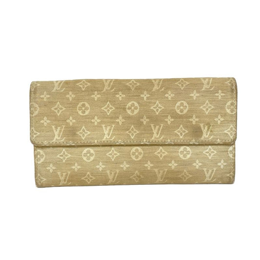 Louis Vuitton Long Wallet Monogram Mini Lin Pochette Porte Monet Carte Cles Di