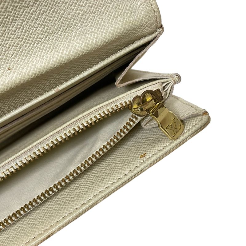 Louis Vuitton Long Wallet Monogram Mini Lin Pochette Porte Monet Carte Cles Di