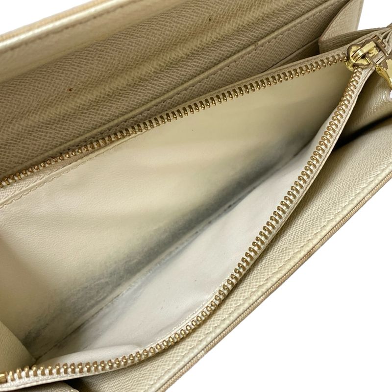 Louis Vuitton Long Wallet Monogram Mini Lin Pochette Porte Monet Carte Cles Di