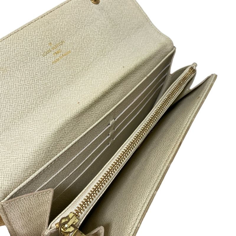 Louis Vuitton Long Wallet Monogram Mini Lin Pochette Porte Monet Carte Cles Di