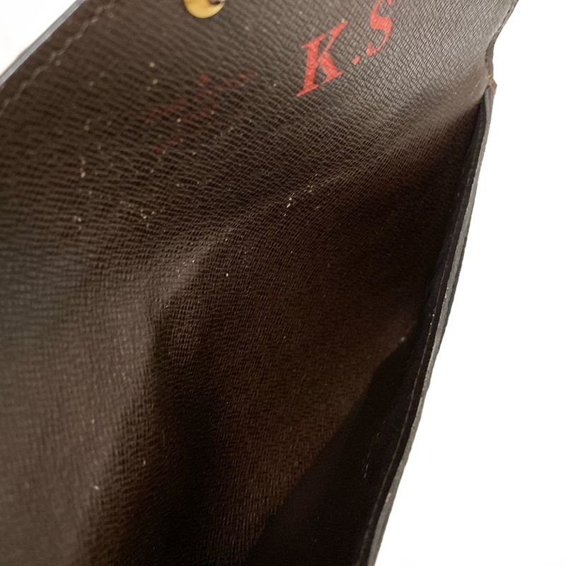 Louis Vuitton Damier Portefeuille Origamiron Long Wallet N63097 Engraved With