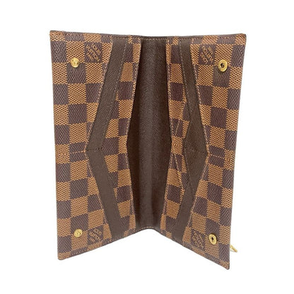 Louis Vuitton Damier Portefeuille Origamiron Long Wallet N63097 Engraved With