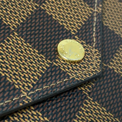 Louis Vuitton Damier Portefeuille Origamiron Long Wallet N63097 Engraved With