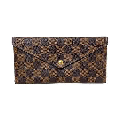 Louis Vuitton Damier Portefeuille Origamiron Long Wallet N63097 Engraved With