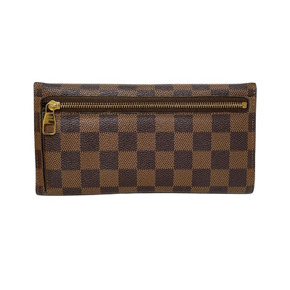 Louis Vuitton Damier Portefeuille Origamiron Long Wallet N63097 Engraved With