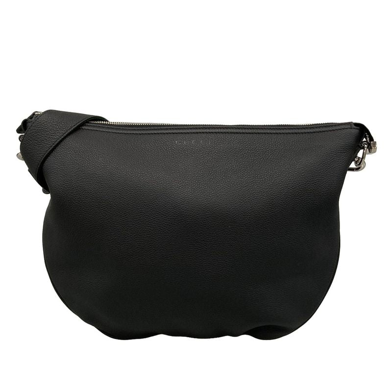 Gucci Shoulder Bag Excellent Condition Sherry 801887 Black Leather