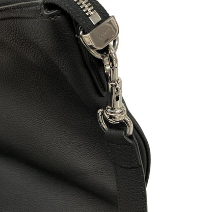 Gucci Shoulder Bag Excellent Condition Sherry 801887 Black Leather